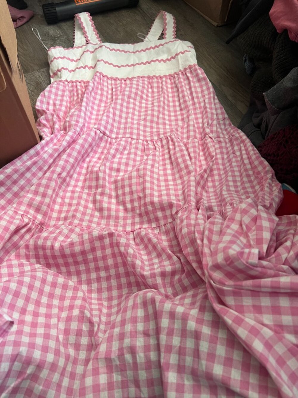 Petal and Pup Rebecca Contrast Midi Dress size XL - Picture 4 of 12